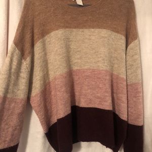 Color block sweater